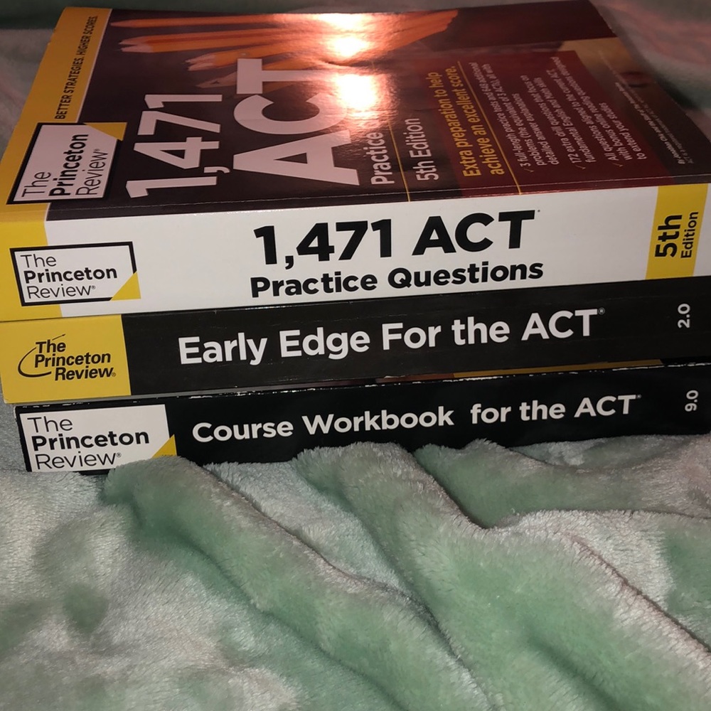 ACT prep and practice books